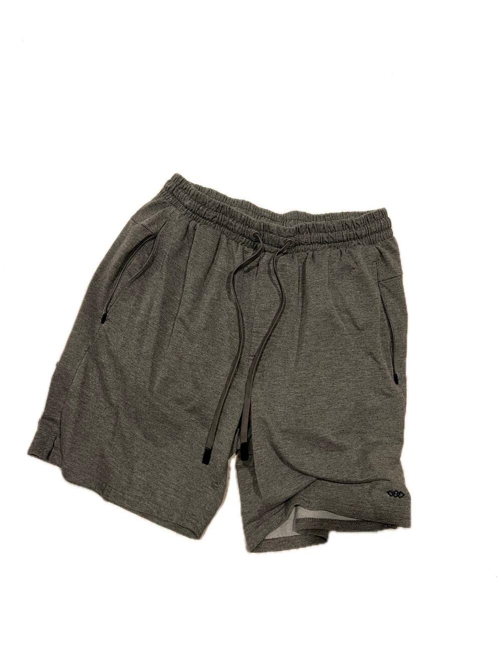 Legend Gray Training Sweat Shorts Mens Large